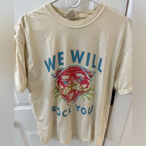 We will rock you graphic tee with panther